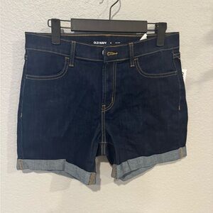 Old Navy Blue Jean Shorts Rolled Hem